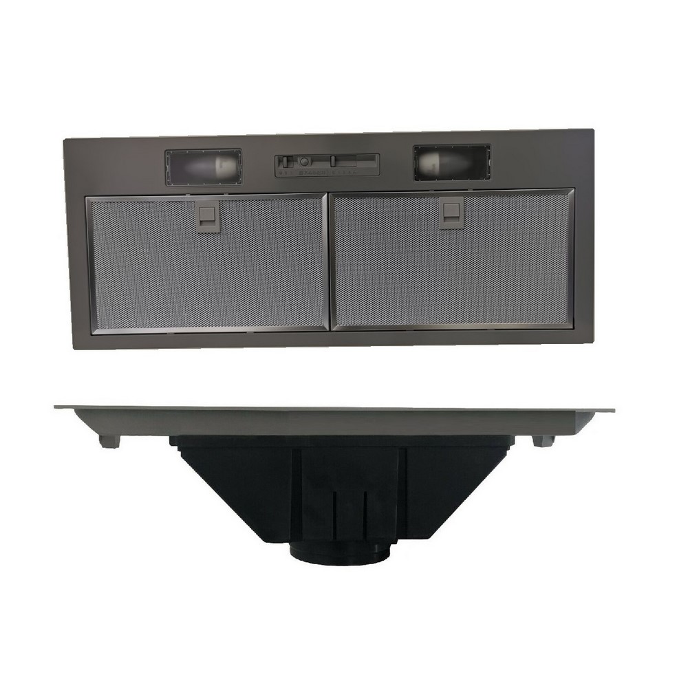 Cappa classica rustica legno FRUTTA L 120 Toulipie grezzo, con nicchia bianco, motore inox 390 mc/h